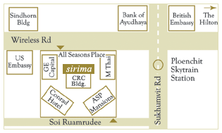 sirima store map of pattaya